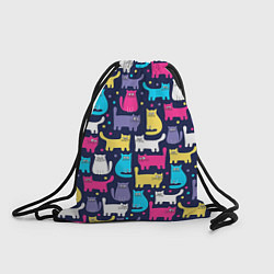 Рюкзак-мешок Котятки, цвет: 3D-принт