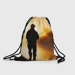 Рюкзак-мешок Вечерний рыбак, цвет: 3D-принт