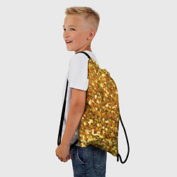 Рюкзак-мешок Золотое мерцание, цвет: 3D-принт — фото 2
