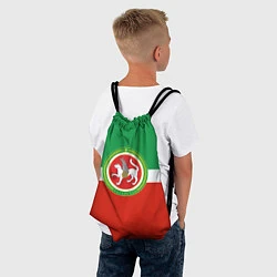 Рюкзак-мешок Татарстан: флаг, цвет: 3D-принт — фото 2