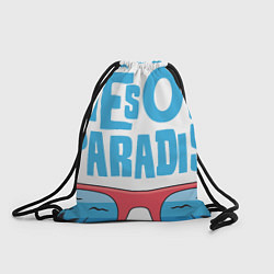 Рюкзак-мешок Tropical Awesome Paradise, цвет: 3D-принт