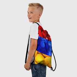 Рюкзак-мешок Флаг Армении, цвет: 3D-принт — фото 2