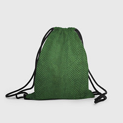 Рюкзак-мешок Змеиная зеленая кожа, цвет: 3D-принт