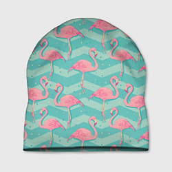 Шапка Flamingo Pattern, цвет: 3D-принт