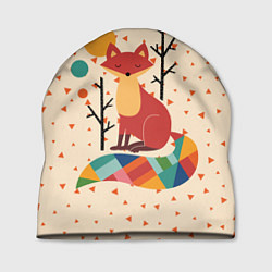 Шапка Осенняя лисичка, цвет: 3D-принт