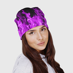 Шапка Фиолетовый огонь, цвет: 3D-принт — фото 2