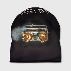 Шапка Green Day магнитофон в огне, цвет: 3D-принт