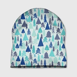 Шапка Зимний лес, цвет: 3D-принт
