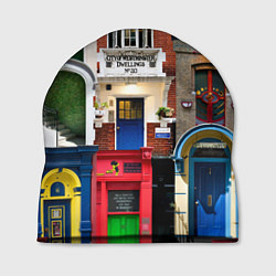 Шапка London doors цифровой коллаж, цвет: 3D-принт