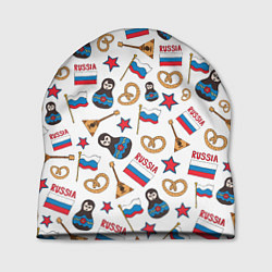 Шапка РОССИЯ УЗОР