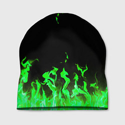 Шапка GREEN FIRE ОГОНЬ, цвет: 3D-принт
