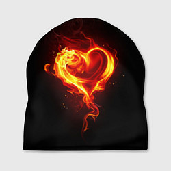 Шапка Пламенное сердце, цвет: 3D-принт