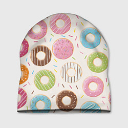 Шапка Пончики Donuts, цвет: 3D-принт