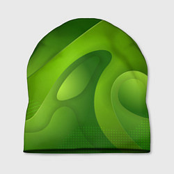 Шапка 3d Green abstract, цвет: 3D-принт