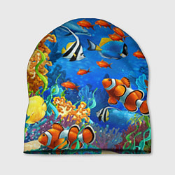 Шапка Коралловые рыбки, цвет: 3D-принт