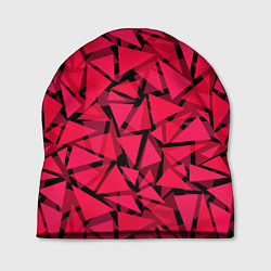 Шапка Красно-черный полигональный, цвет: 3D-принт