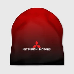 Шапка MITSUBISHI красно-черный градиент, цвет: 3D-принт