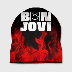 Шапка BON JOVI HAVE A NICE DAY FIRE ОГОНЬ, цвет: 3D-принт