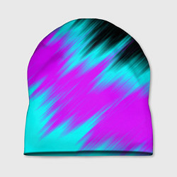 Шапка НЕОНОВЫЕ ПОЛОСЫ И НИЧЕГО ЛИШНЕГО NEON STRIPES, цвет: 3D-принт