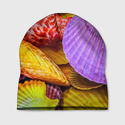 Шапка Разноцветные ракушки multicolored seashells