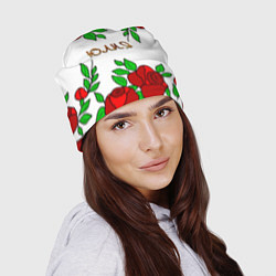 Шапка Юлия в розах, цвет: 3D-принт — фото 2