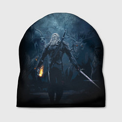 Шапка ВЕДЬМАК C МЕЧОМ И МОНСТРЫ, цвет: 3D-принт