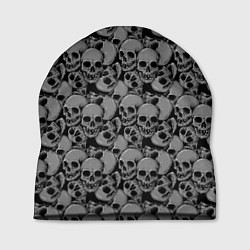 Шапка Gray skulls, цвет: 3D-принт