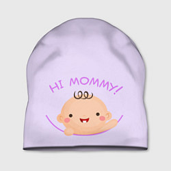 Шапка Hi mommy!, цвет: 3D-принт