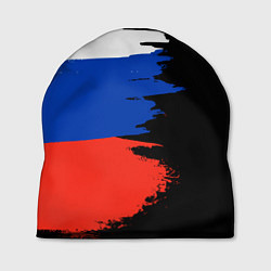 Шапка Российский триколор на темном фоне, цвет: 3D-принт