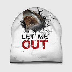 Шапка Акула Let me out - пасть акулы, цвет: 3D-принт