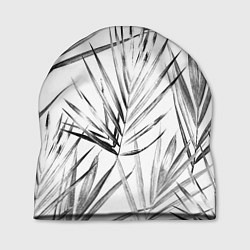 Шапка Монохромные Листья Пальм, цвет: 3D-принт