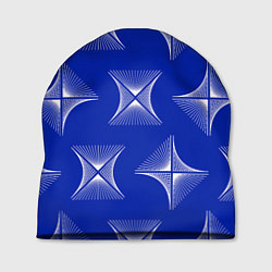Шапка ABSTRACT PATTERN ON A BLUE BACKGROUND, цвет: 3D-принт