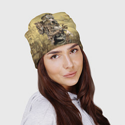 Шапка Крутая девчонка в стиле Стимпанк, цвет: 3D-принт — фото 2
