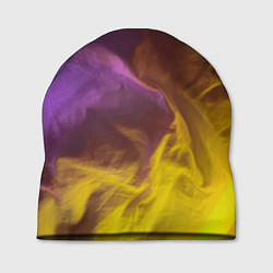 Шапка Неоновые фонари на шёлковой поверхности - Фиолетов