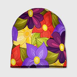 Шапка MULTICOLORED PANSIES, цвет: 3D-принт