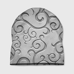 Шапка Ажурный орнамент на поверхности металла, цвет: 3D-принт