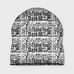 Шапка Thank you quote, цвет: 3D-принт