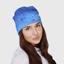 Шапка Капли воды - текстура, цвет: 3D-принт — фото 2
