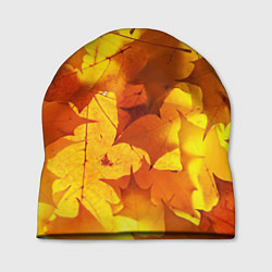 Шапка Осенние золотые листья, цвет: 3D-принт