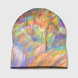 Шапка Осенний пейзаж графика, цвет: 3D-принт