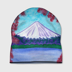 Шапка Цветение сакуры Фудзияма, цвет: 3D-принт