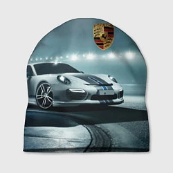 Шапка Porsche - racing route - motorsport, цвет: 3D-принт