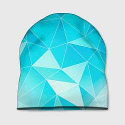 Шапка Легкие голубые блоки с градиентом, цвет: 3D-принт