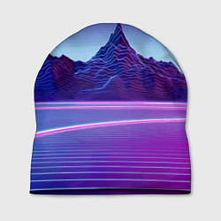 Шапка Neon mountains - Vaporwave