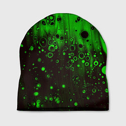 Шапка Зелёные краски и вода, цвет: 3D-принт