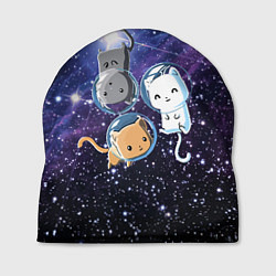 Шапка Три котика в открытом космосе