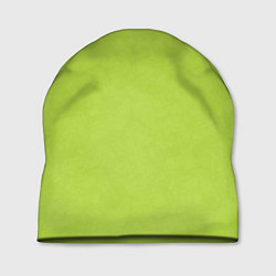 Шапка Текстурированный ярко зеленый салатовый, цвет: 3D-принт