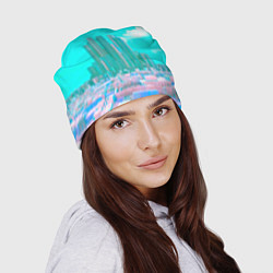 Шапка Нейронный сай-фай кибергород, цвет: 3D-принт — фото 2