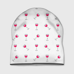 Шапка Розовое вино, цвет: 3D-принт