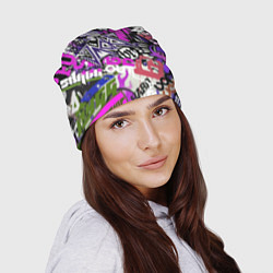 Шапка Рок тематика, цвет: 3D-принт — фото 2